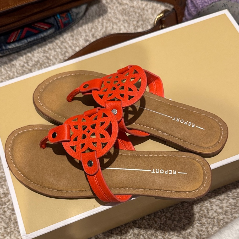 Report Women's Orange Sandals